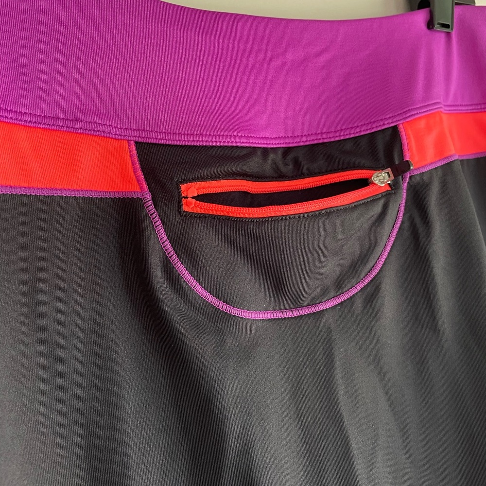 Fila Black Athletic Tennis Skirt with Attached Shorts Size XL - Picture 4 of 5